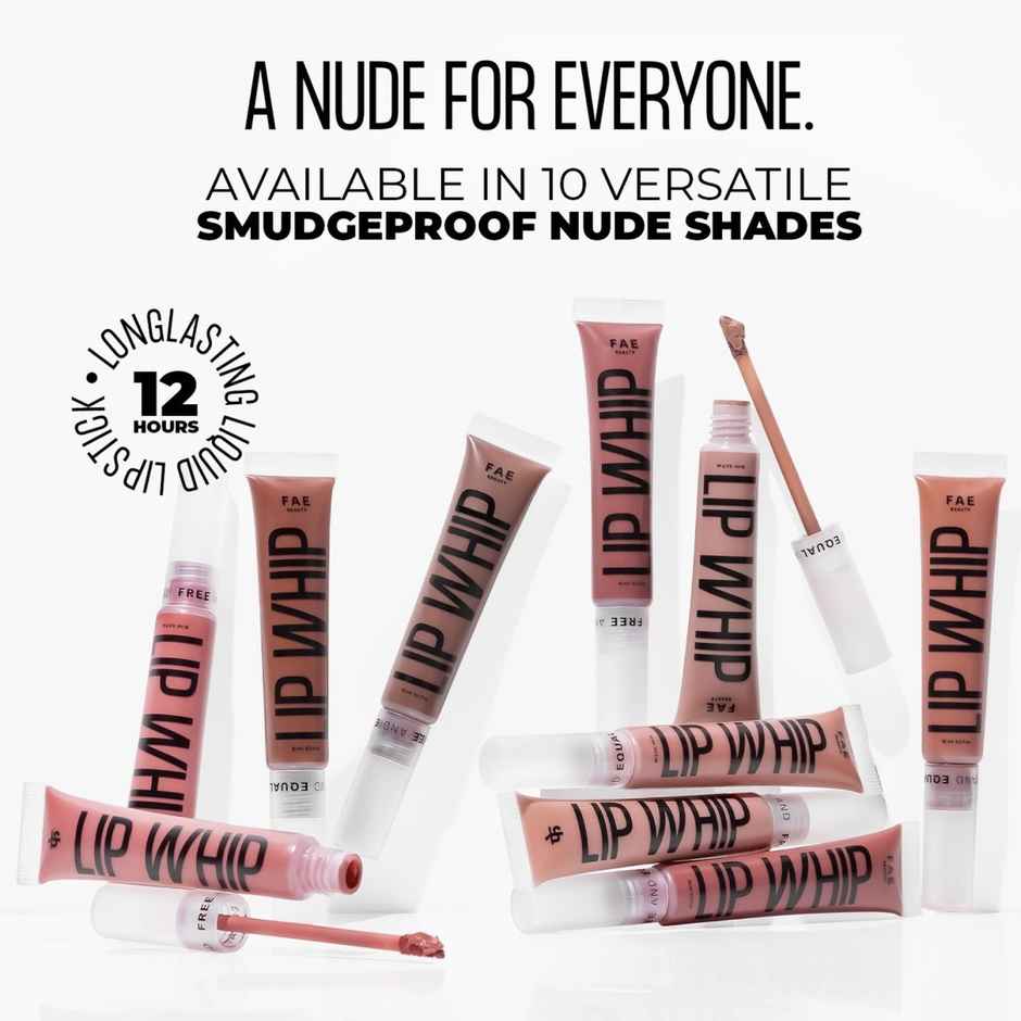 Fae Beauty Lip Whip 12H Matte Liquid Lipstick Enriched With Vitamin E And Cherry Coffee | Wet