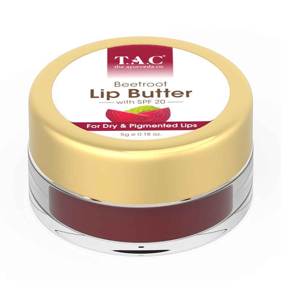 TAC Beetroot Lip Butter With SPF 20, Repairs Dry Lips & Reduces Pigmentation