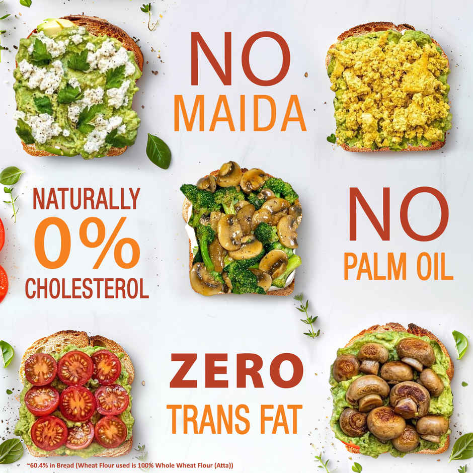 Harvest Gold - 100% Whole Wheat Bread (Zero Maida) Combo