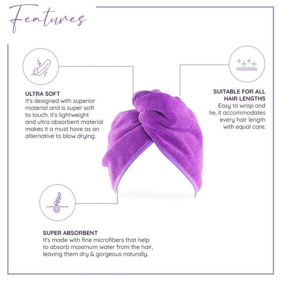 Sanfe Stunner Microfiber Hair Wrap Towel