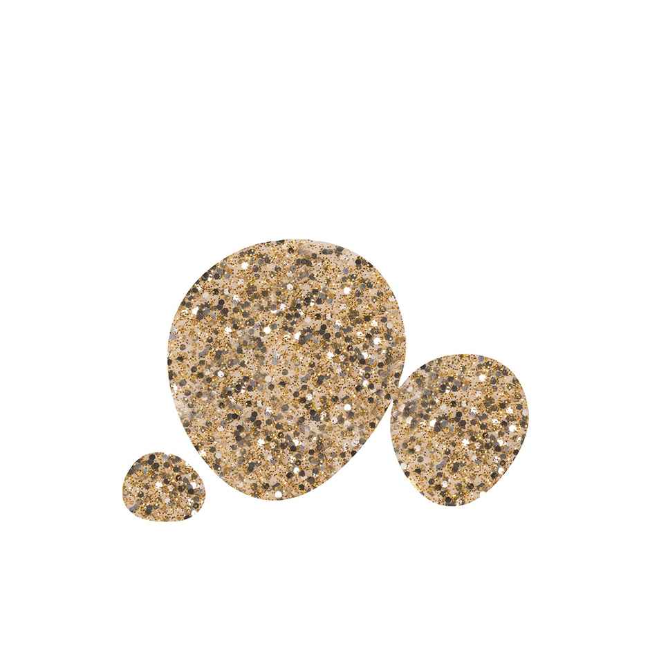 Color Fx Hyper Gloss Top Coat Gold Glitter Finish 21 Toxin Free Non Yellowing Nail Polish174