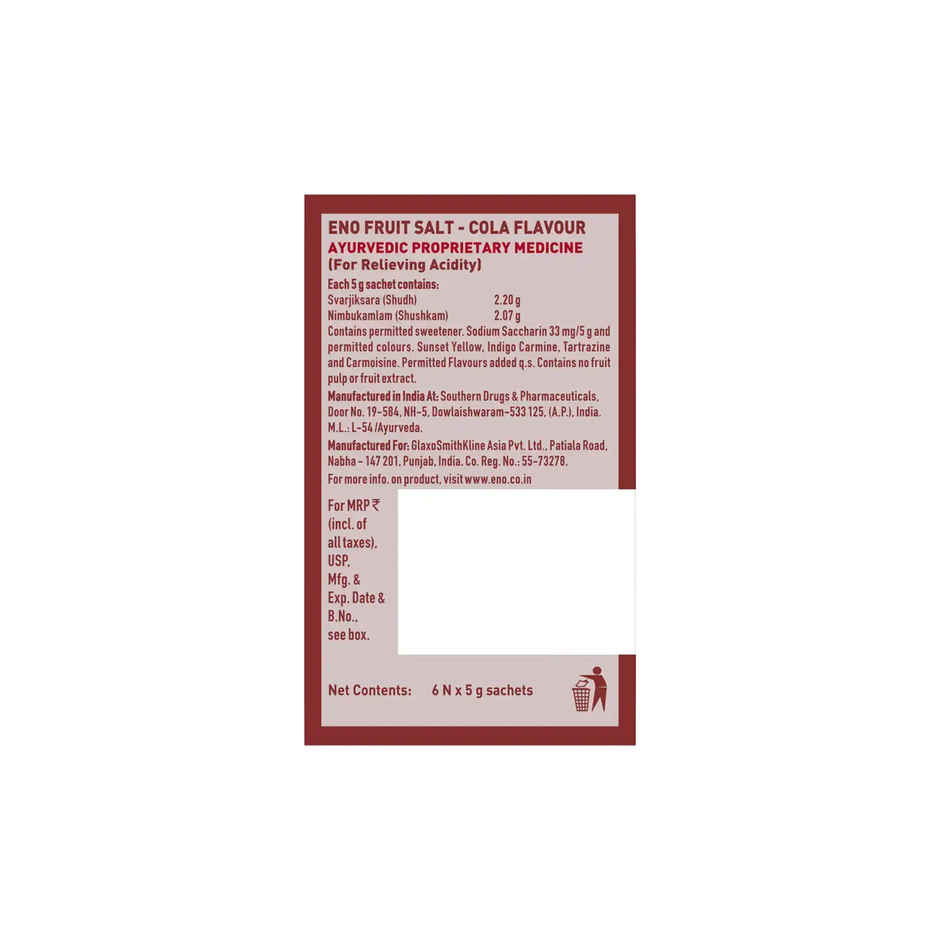 Eno Cola Multipack Digestive Fruit Salt Combo