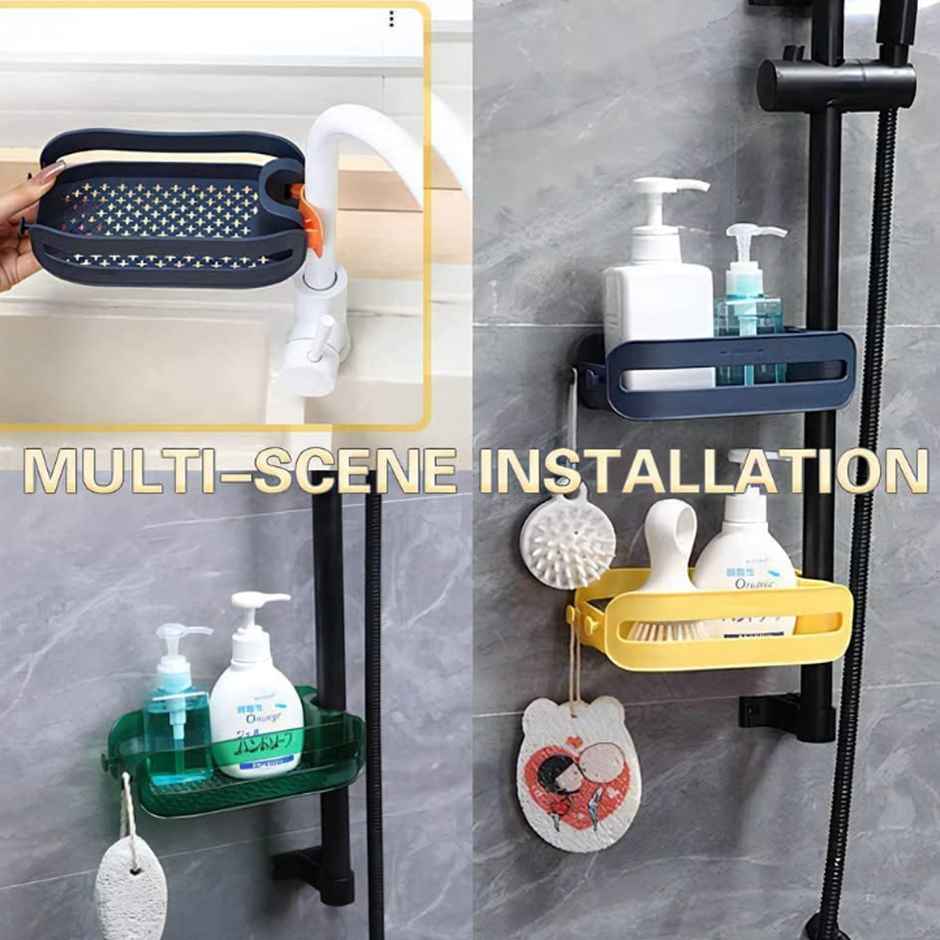 Sapna 2 in 1 Home Sink Organizer | Multipurpose Rack Yellow Colour