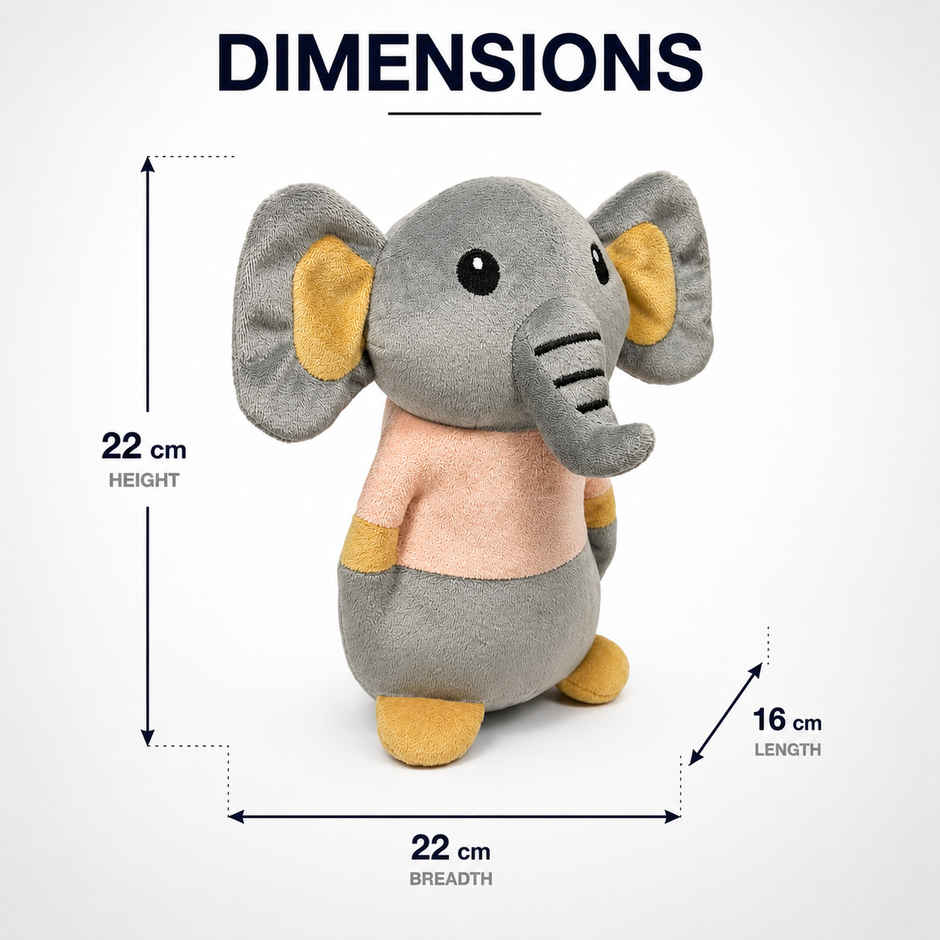 Zoowee Gentle T-shirt Elephant Soft Toy | 22 cm