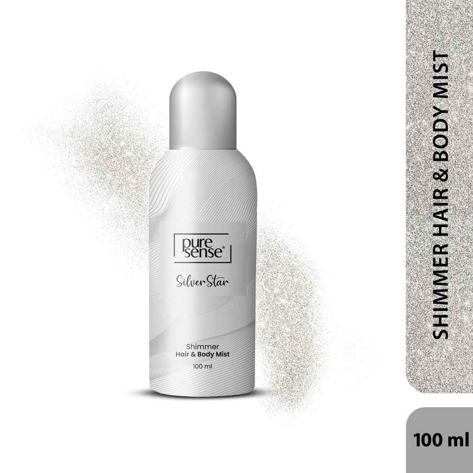 Puresense Silver Star All Day Hair And Long Lasting Fragrance Shimmer Body Mist - For Women