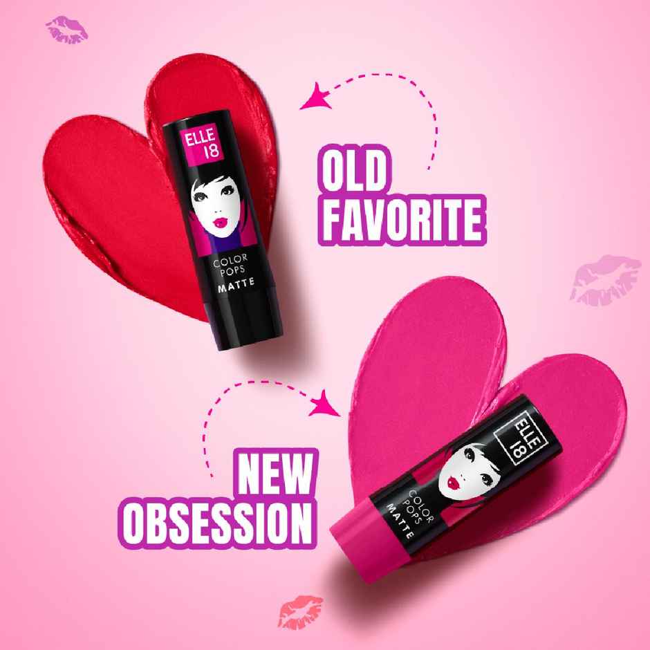 Elle 18 Color Pop Matte Lipstick - Quick Drying | Highly Pigmented | With Vitamin E - Rose Nude