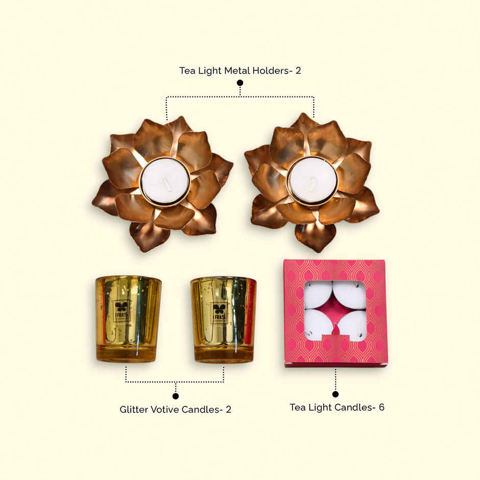 Velvet Musk Candles Gift Box | Gift Hamper | Iris