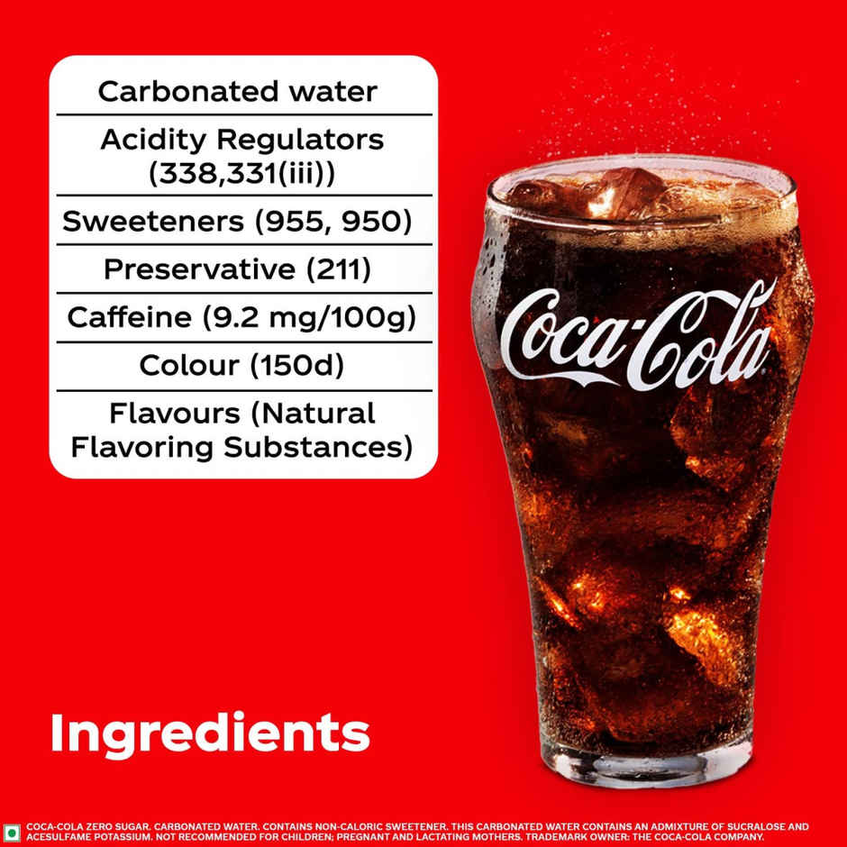 Coke Zero Cola Diet Soft Drink Combo