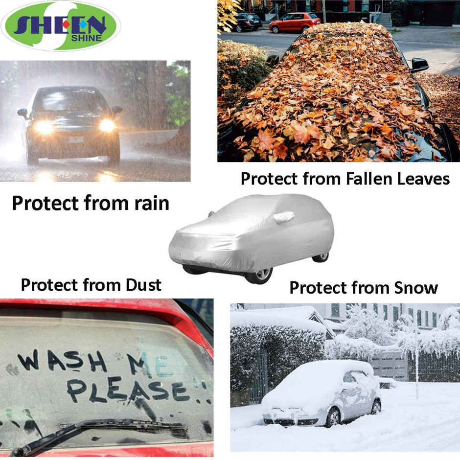 Sheen SCCSILVERSUV05 Car Cover For Kia SELTOS (With Mirror Pockets) (Silver)