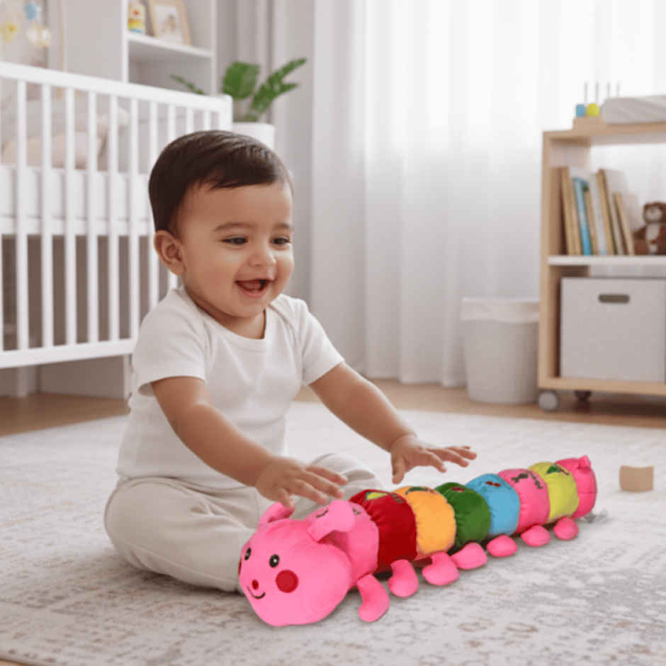 Toytales Adorable Colorful Caterpillar Soft Toy