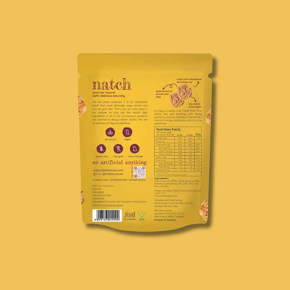 Natch Rice Chips - Barbecue