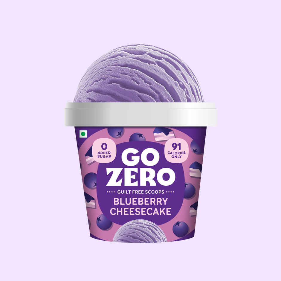 Go Zero Blueberry Cheesecake Guilt Free Ice Cream Cup