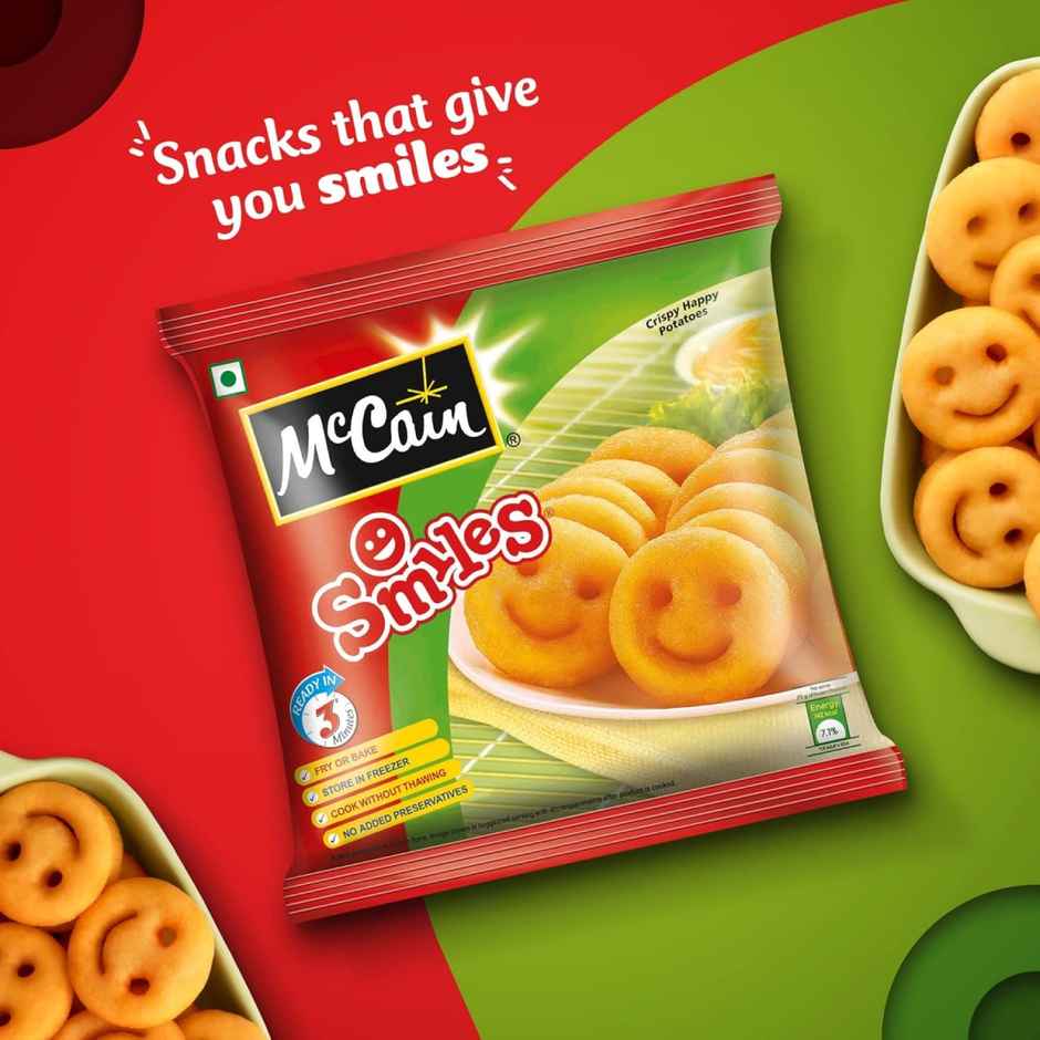 McCain Smiles | Crispy Potato Snacks | No Added Preservatives