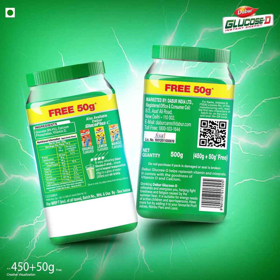 Dabur Health Care Orange Glucose Powder