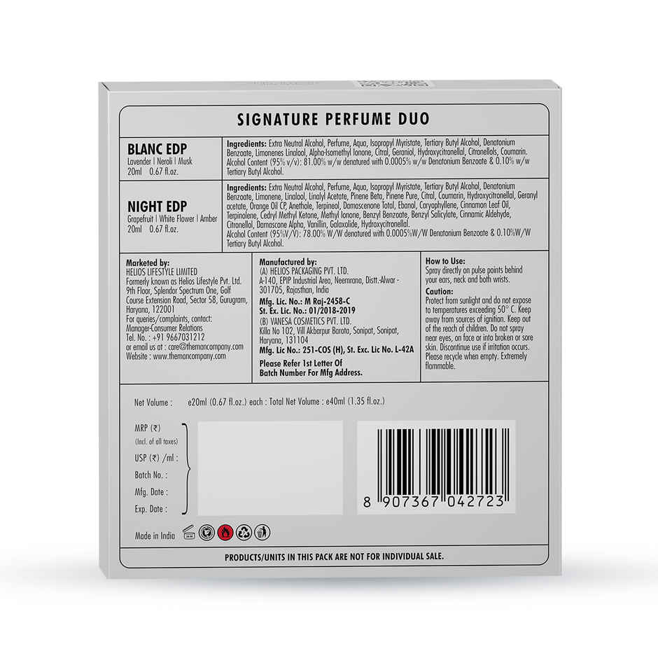 The Man Company Perfume for men - Signature Duo | Office & Party Combo