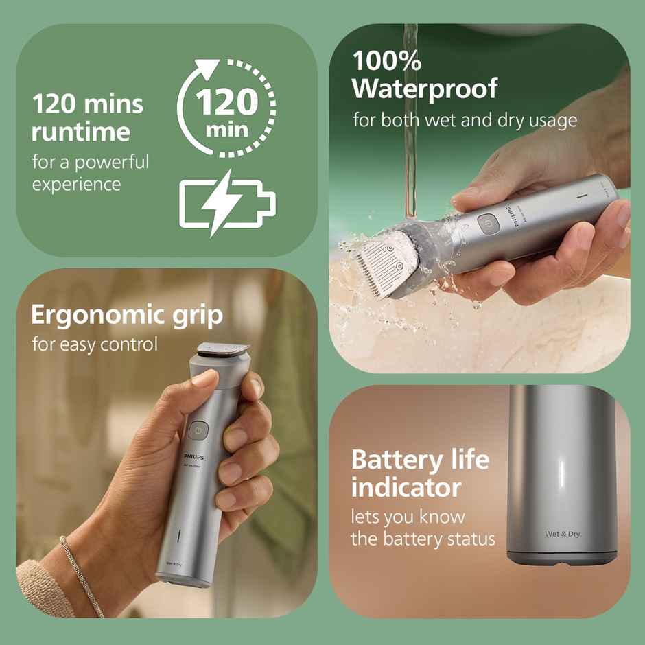 Philips All in One Trimmer 5000 Series 11 in 1 with BeardSense & Self Sharpening Blades MG5932/15