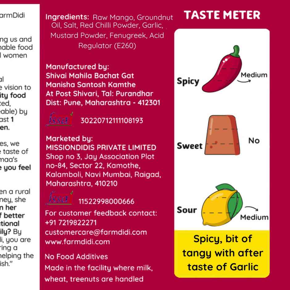 Farmdidi Avakaya Mango Pickle