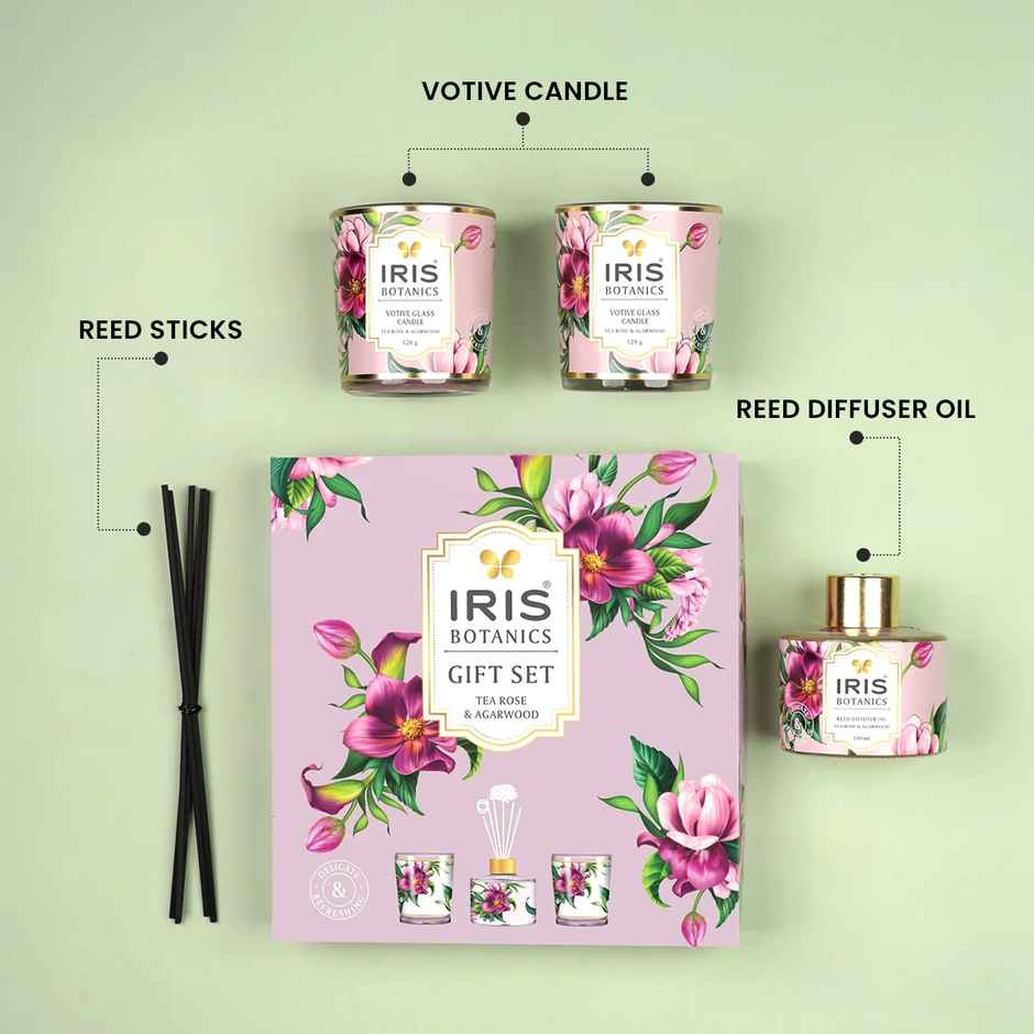 Iris Botanics Gift set Fragrance Tearose & Agarwood