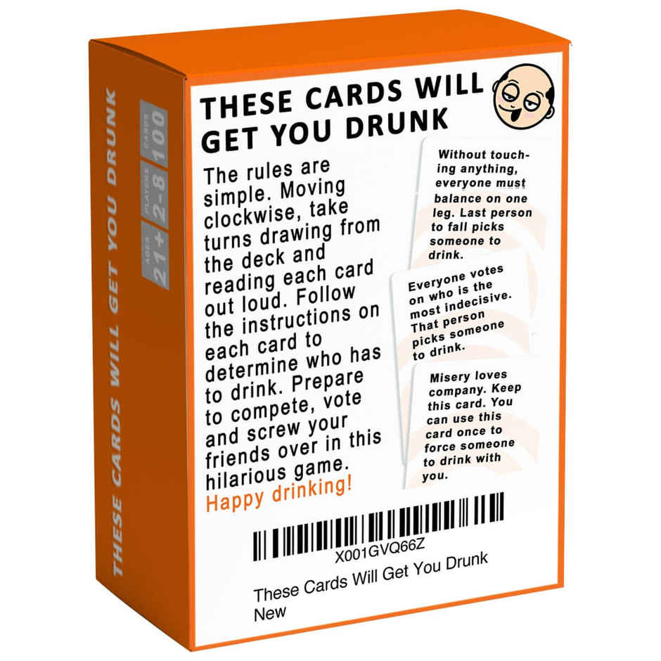Awestuffs These Cards will Get You Drunk Fun Adult Drinking Game for Parties