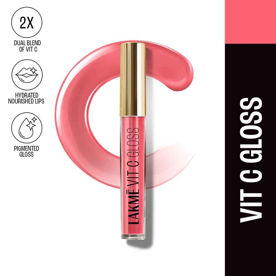 Lakme Superglowvit-C Gloss | Pechy Nude C2