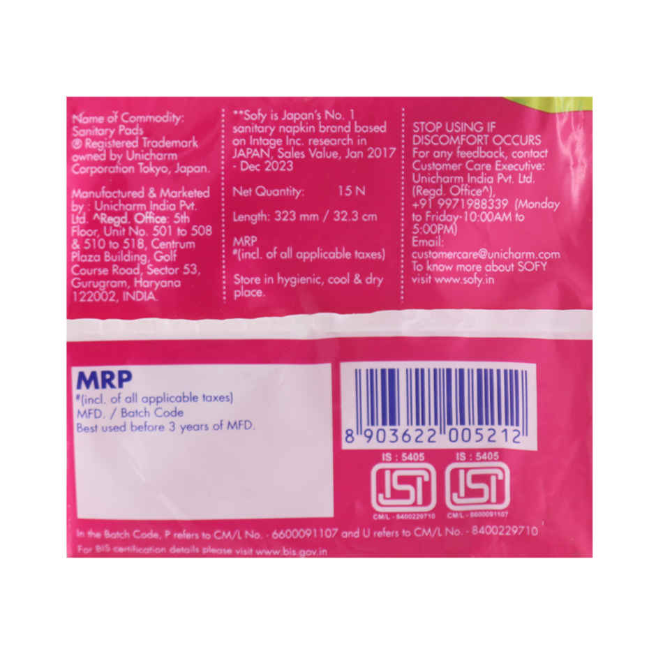 Sofy AntiBacteria XL+ Sanitary Pads |6 Layer Deep Absorption | 323mm