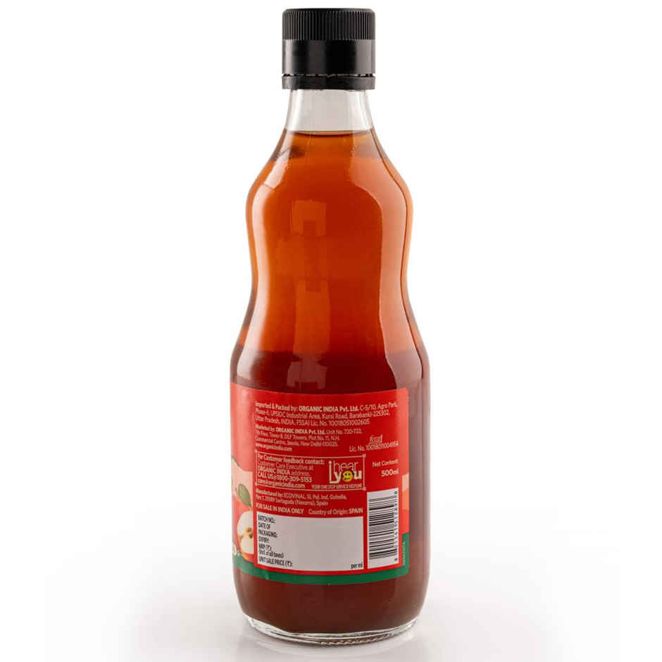 A TATA Product Organic India Apple Cider Vinegar with Mother of Vinegar | Made from Spanish Apples