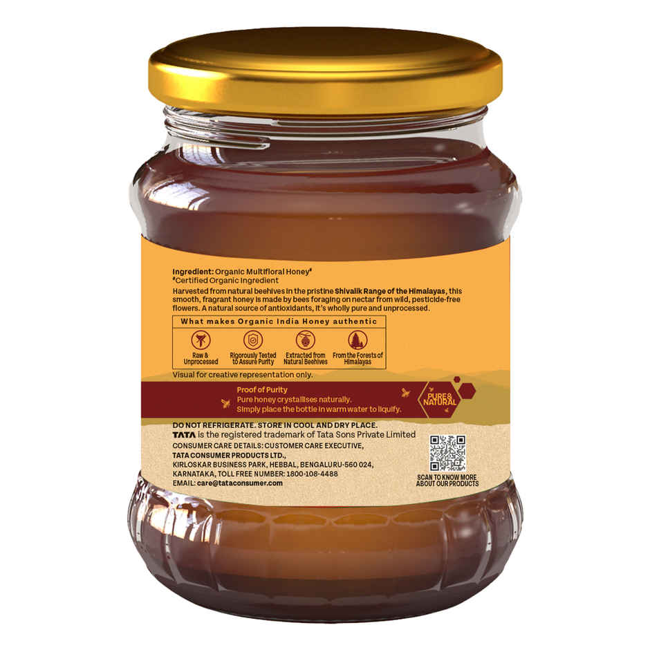 A Tata Product - Organic India Himalayan Multi Floral Honey | Rich In Nutrients | Antioxidants