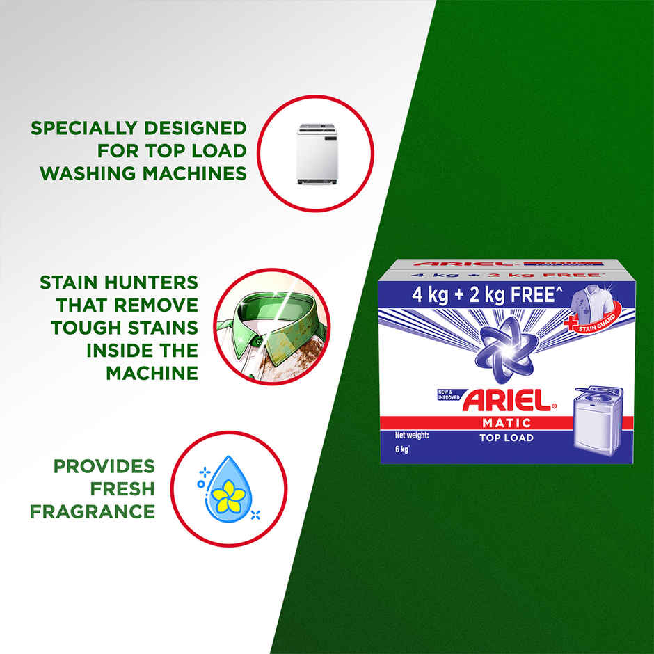 Ariel Matic Top Load Detergent Powder | For Washing Machines