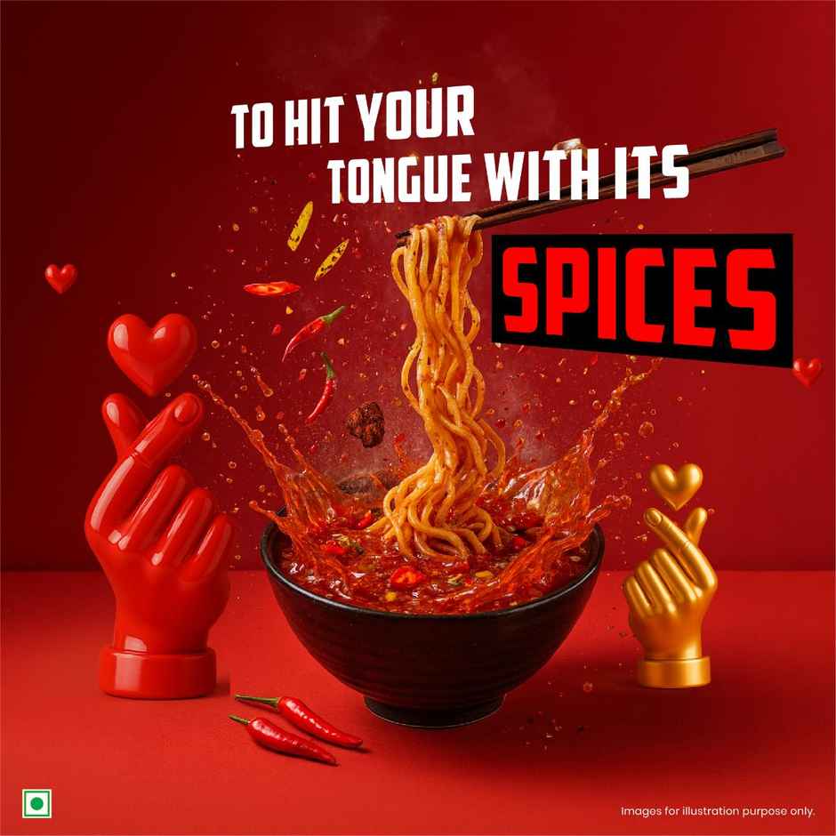 Ching's Korean Ramen Spicy Veg Flavoured Instant Noodles