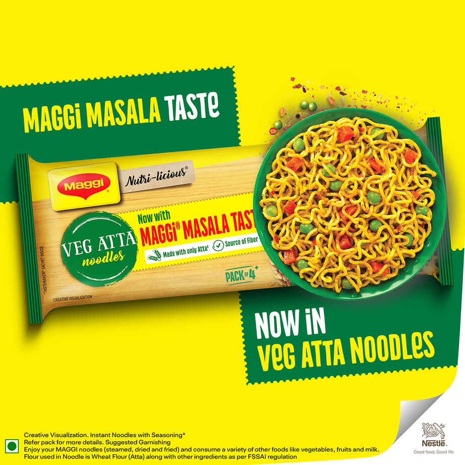 Maggi Veg Atta Noodles Made with Only Atta flour