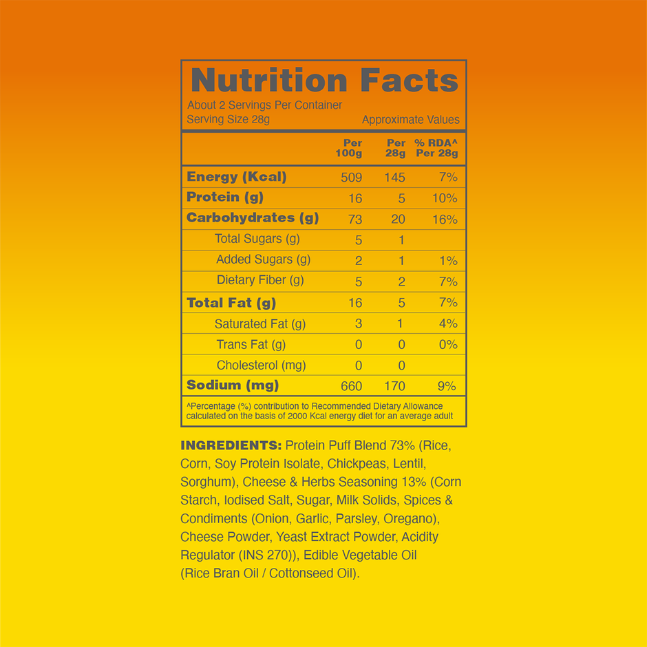 Taali Protein Puffs | Cheese Balls, Roasted, Corn & Jowar Puff, No Maida