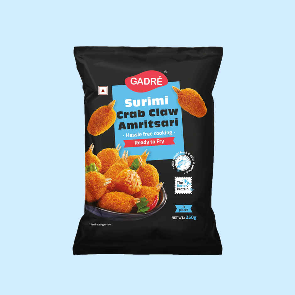 Gadre Surimi Crab Claw Amritsari | No Added Preservatives | Seafood | Ready To Fry Non Veg Snack