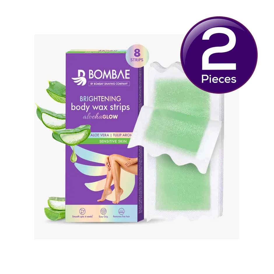Bombae Aloe Vera Wax Strips For Sensitive Skin Combo
