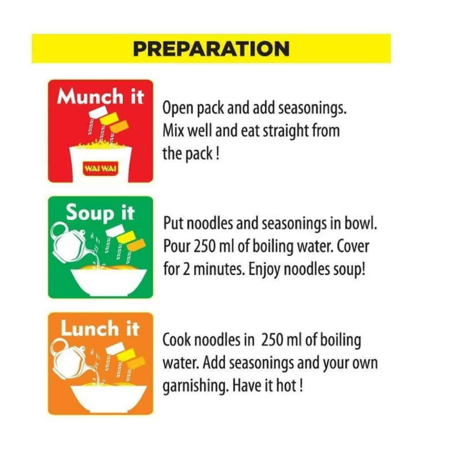 Wai Wai Ready to Eat Noodles | Veg | 6 in 1