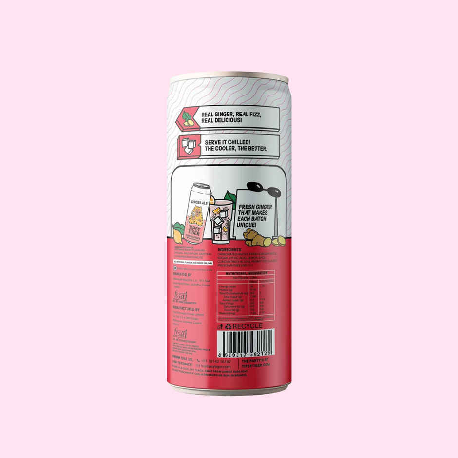 Tipsy Tiger Ginger Ale | Made With Real Ginger