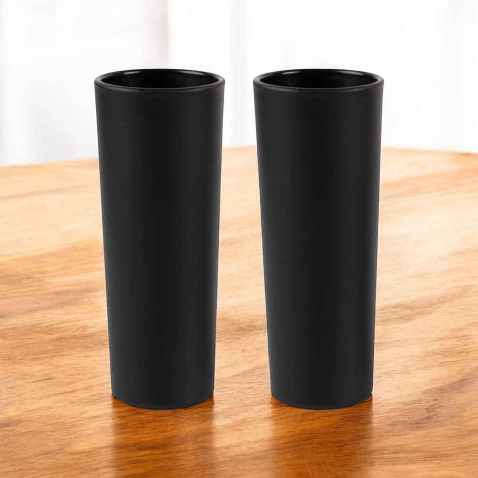 Black Tequila Shot Glasses | Set of 2 | Bar Box