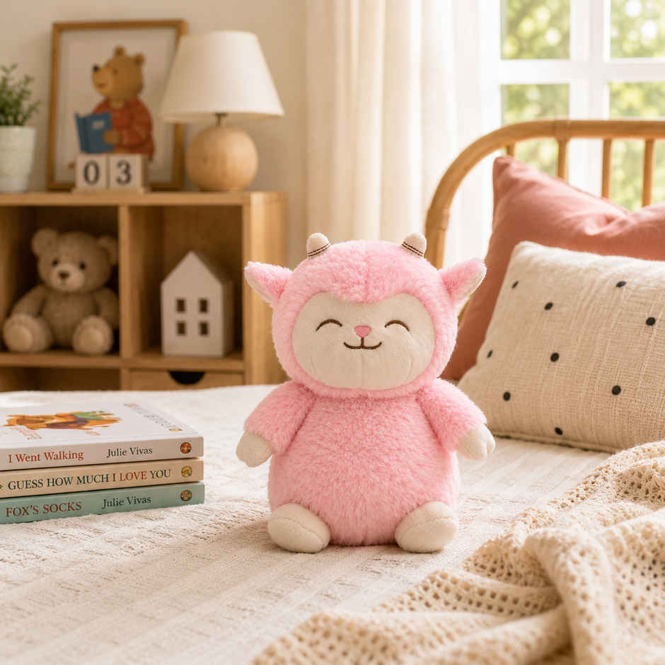 Zoowee Cozy Sheep Soft Toy | 30 cm | Pink