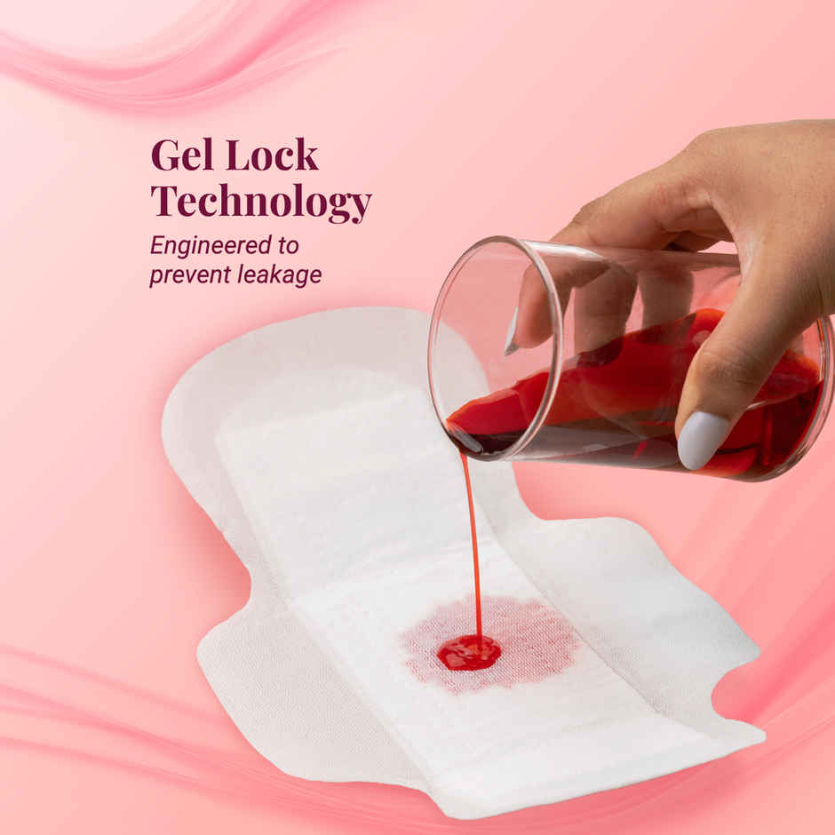 Niine Naturally Soft Ultra Thin XL+ Sanitary Pads | 320 mm and Wider Back | with Biodegradable Bags | 15 Pads