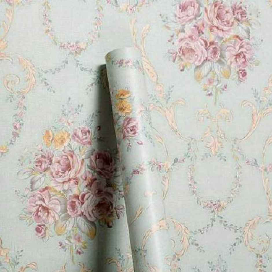 Wollzo Floral Bedroom Self Adhesive Wallpaper | Multicolour | 45 x 1000 cm