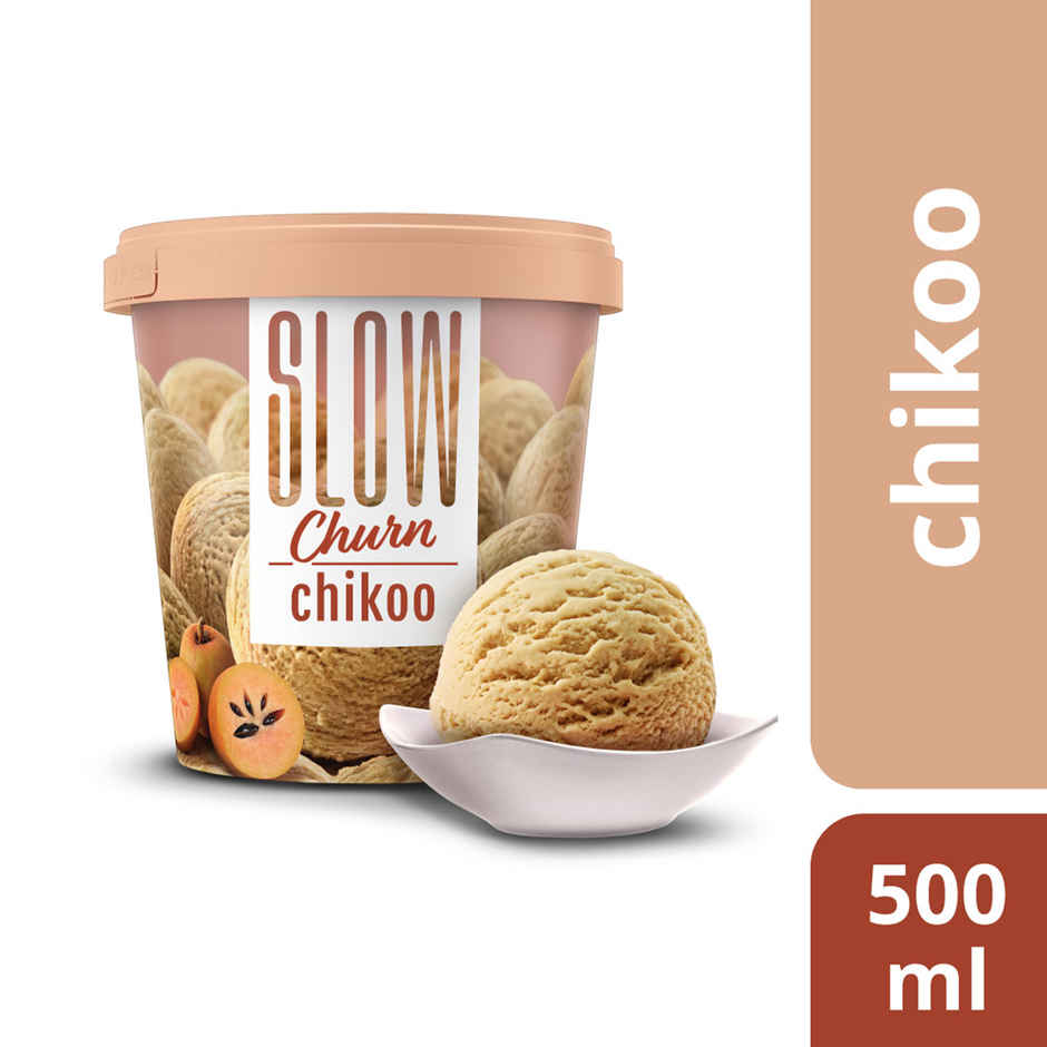 Slow Churn Chikoo Ice Cream Tub