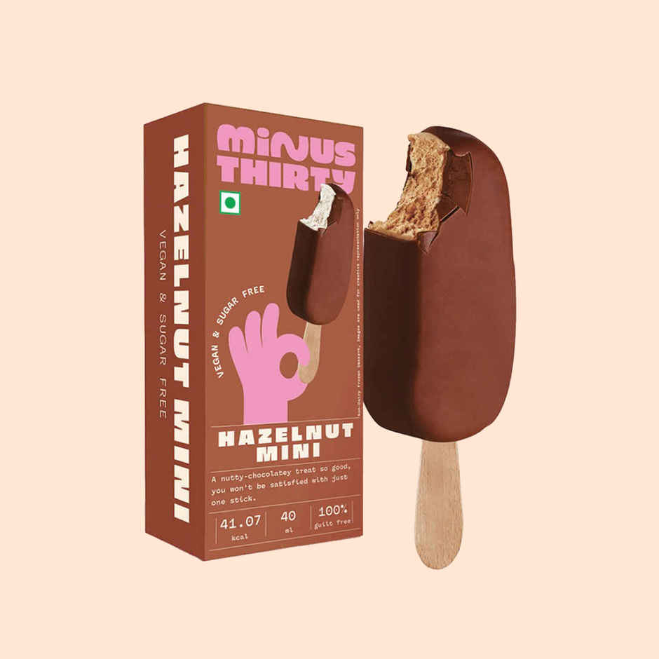Minus Thirty Hazelnut Mini Ice Cream Stick | Vegan & Sugar Free