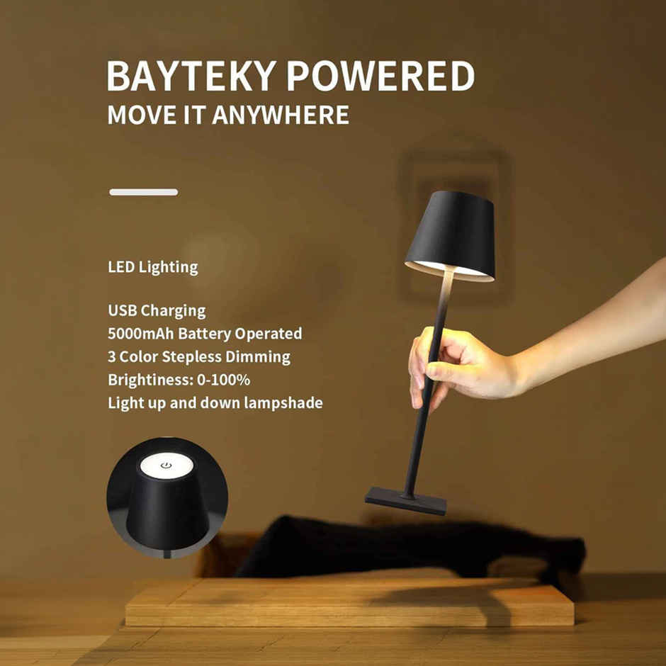 Hashwow Wireless Led Desk Lamp Usb Charging, Touch Control, Ambient Light For Study & Office