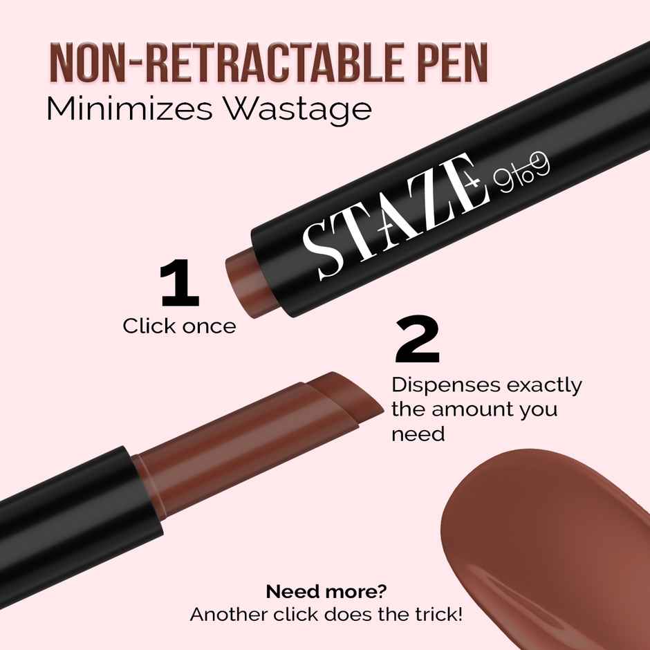 STAZE 9 to 9 Y.U.M.M.Y Lip Gloss Balm | Intense High-Shine Gloss Finish | SPF 15 | Double Espresso