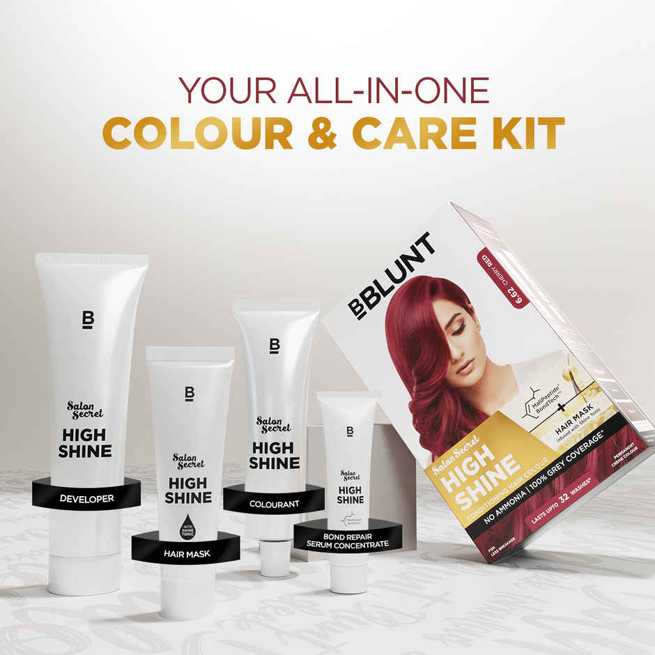 Bblunt Salon Secret High Shine Conditioning Hair Colour | Cherry Red