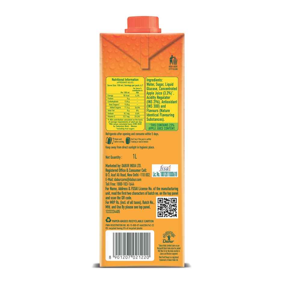 Dabur Real Fruit Power Apple Fruit Juice Combo