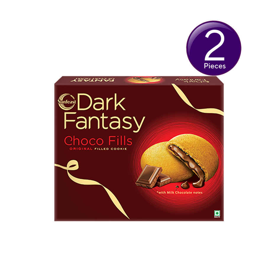 Sunfeast Dark Fantasy Choco Fills, Original Filled Cookies with Choco Creme Combo
