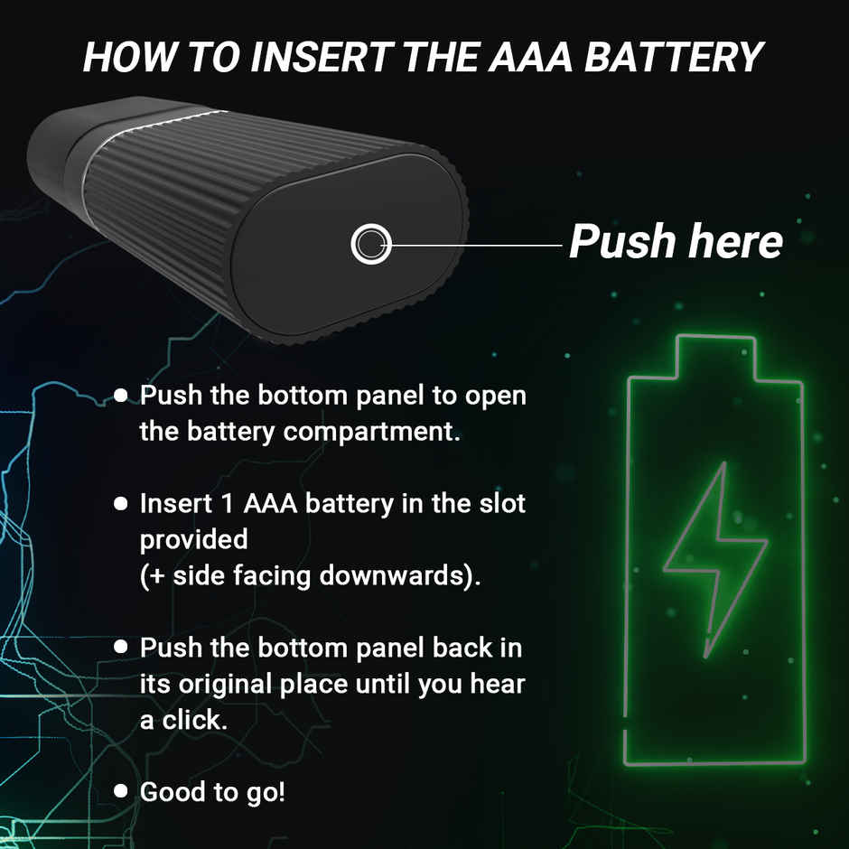 Zlade Ballistic Trimmer for Nose & Ear Hair | AAA Battery-Operated | Waterproof - Black