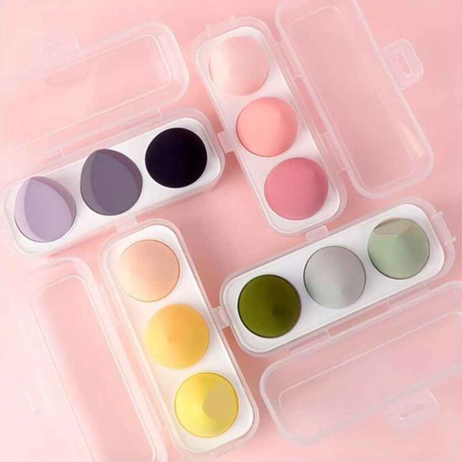 CHRONEX 4pcs Makeup Sponge Set | Latex-Free, Skin-Friendly Beauty Blenders for Foundation |Assorted