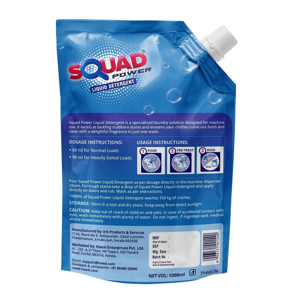 SQUAD Power Liquid Detergent 
