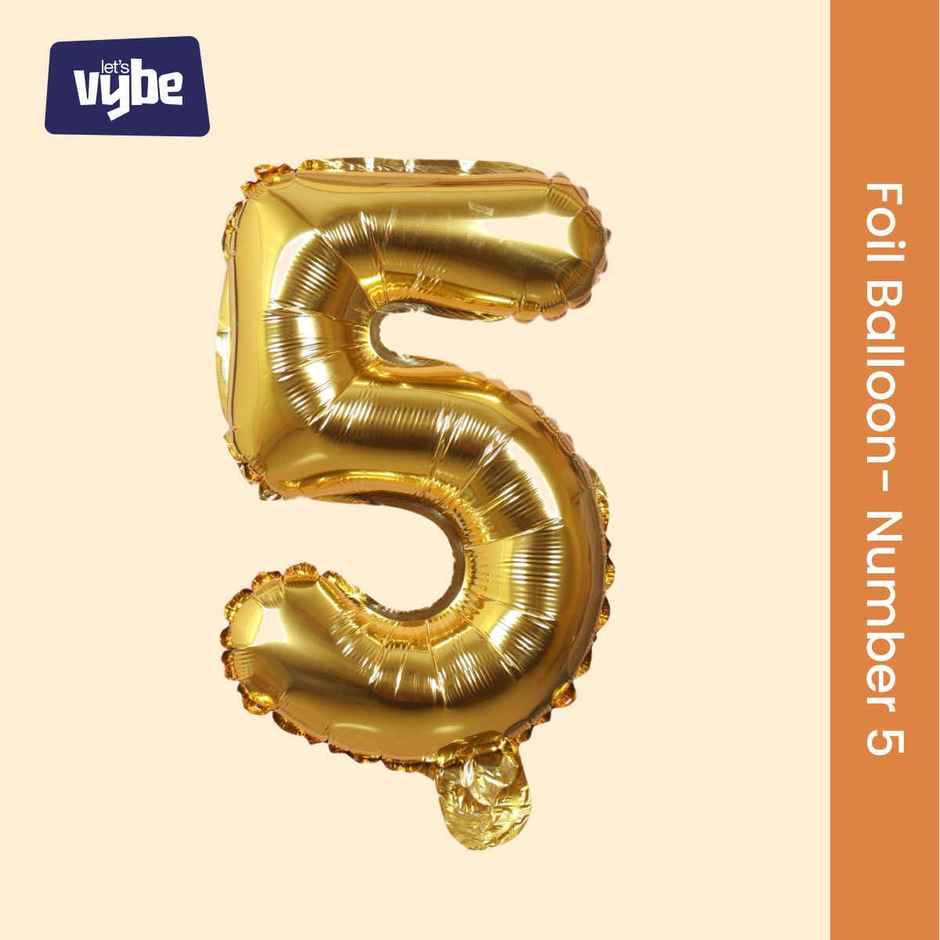 Foil Balloon Number 5 | Let's Vybe